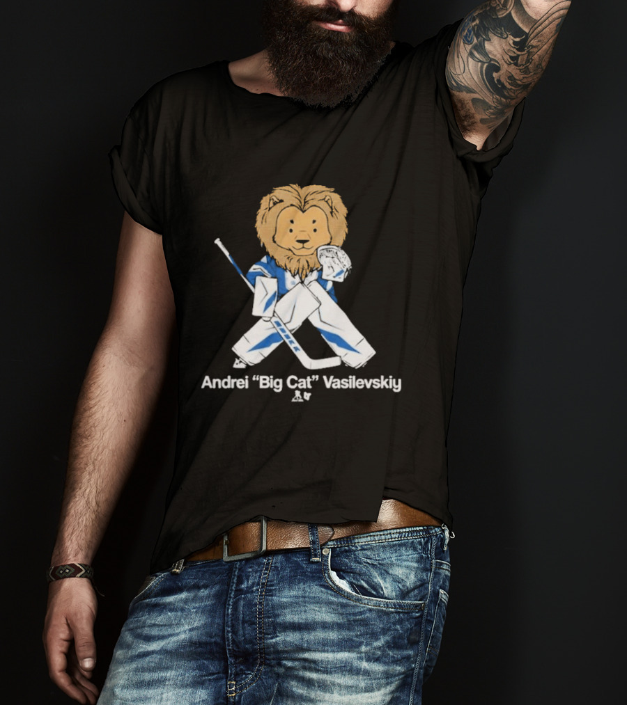 Andrei Vasilevskiy Big Cat Hockey Lion T-Shirt