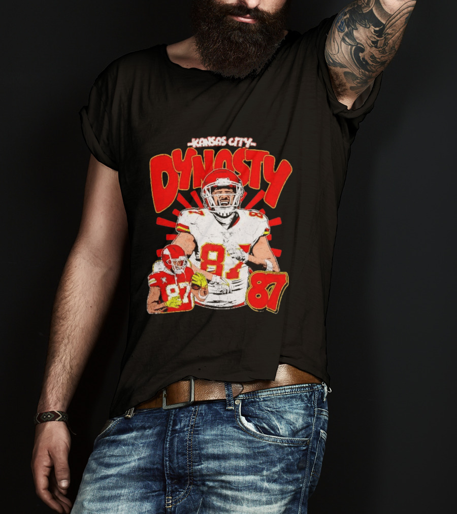 Kansas City Dynasty 87 Kelce Football Legacy T-Shirt