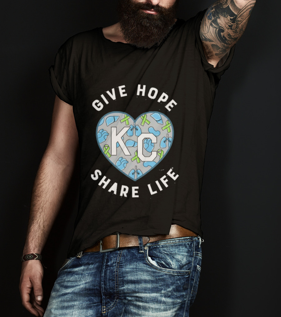Midwest Transplant 2026 KC Heart Give Hope Share Life T-Shirt