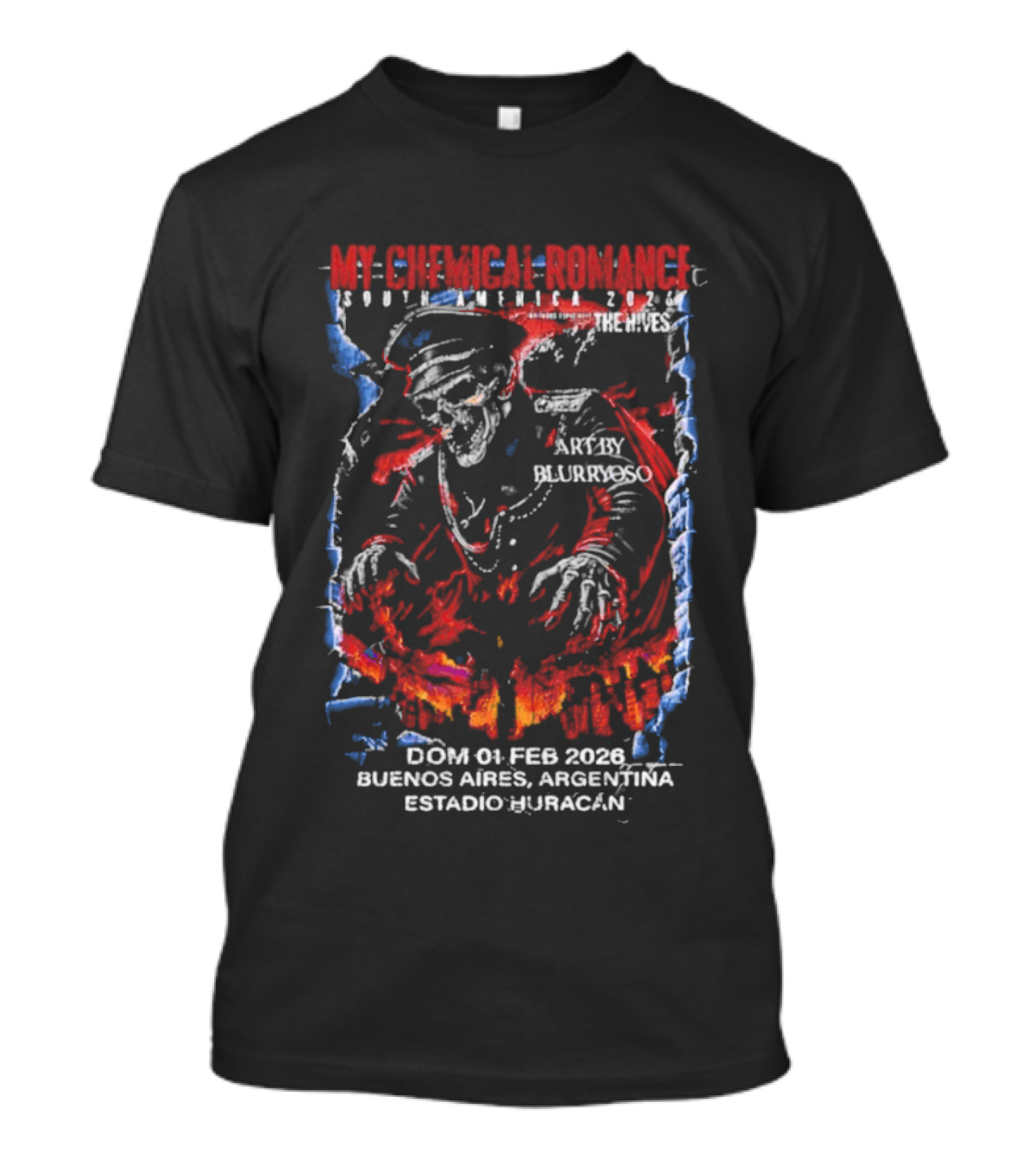 My Chemical Romance Buenos Aires Argentina February 2026 Buenos Aires Estadio Huracán T-Shirt