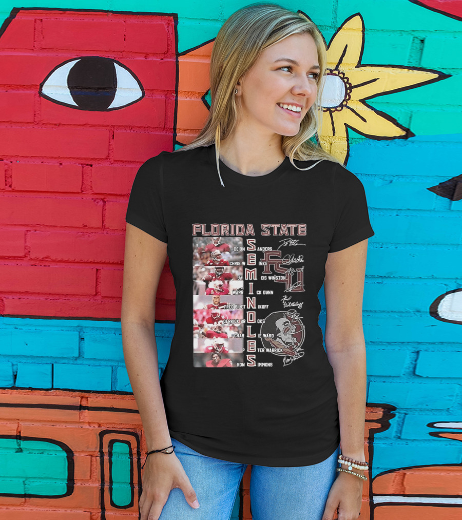 FSU Seminoles Football Player College Name And Thank You For The Memories T-Shirt