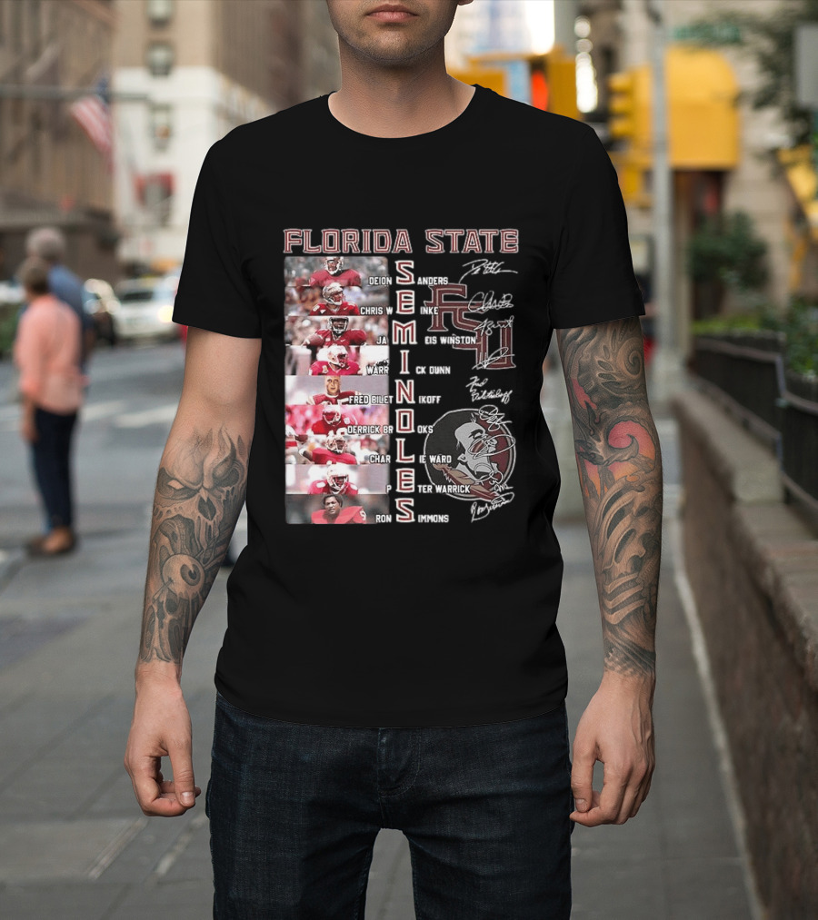 FSU Seminoles football player college name and thank you for the memories T-Shirt
