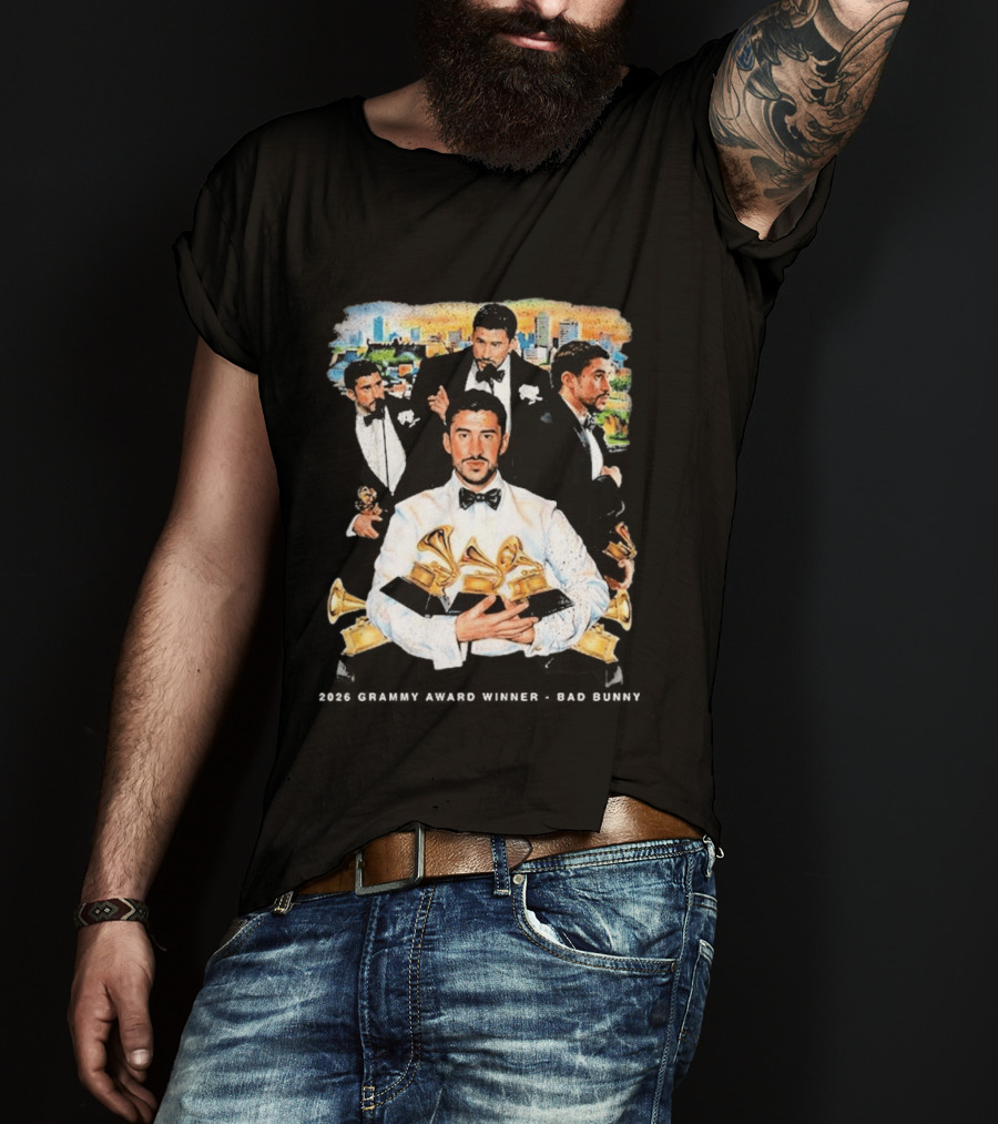 Congrats Bad Bunny 2026 Grammy Award Winner Album Of The Year T-Shirt