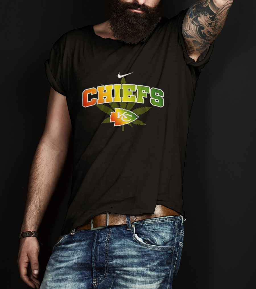 Kansas City Chiefs One Love Nike Chiefs Leaf T-Shirt