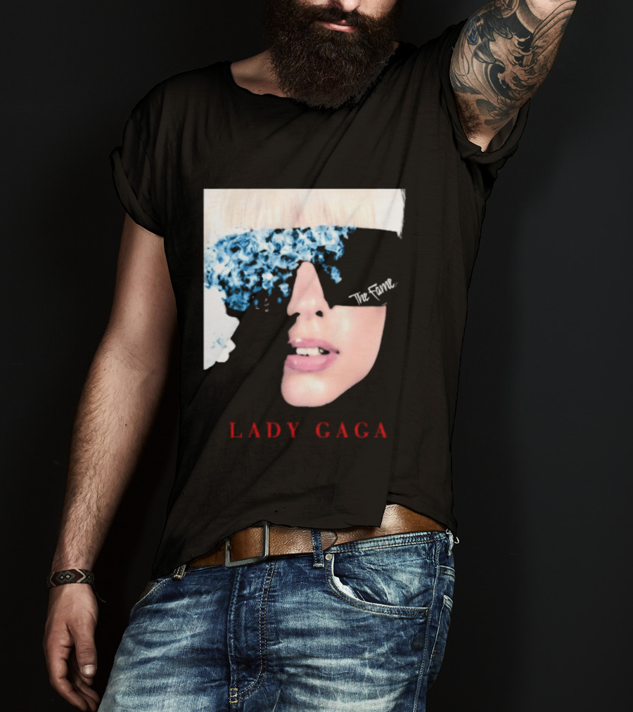 Lady Gaga The Fame Debut Album Iconic Glasses T-Shirt