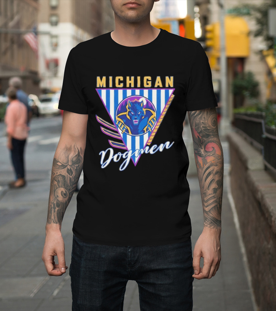 Michigan Dogmen Bimm Ridder Navy Vintage Sports T-Shirt