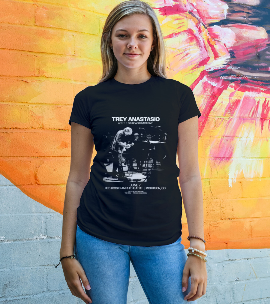 Trey Anastasio With The Colorado Symphony Live At Red Rocks Amphitheatre Morrison CO June 7 2026 T-Shirt