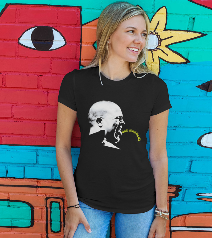 Bad Manners Buster Bloodvessel Tongue Out Profile T-Shirt