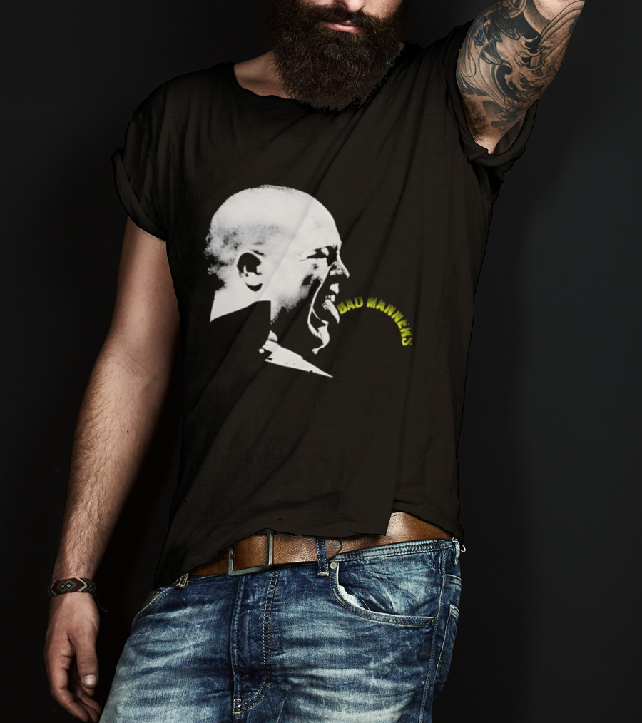 Bad Manners Buster Bloodvessel Tongue Out Profile T-Shirt