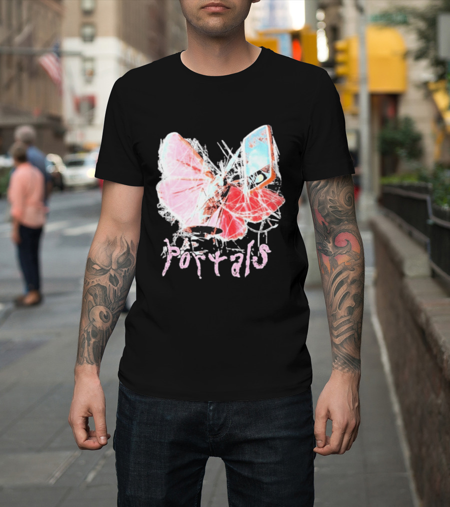 Melanie Martinez Portals Spiderweb Butterfly Phone T-Shirt