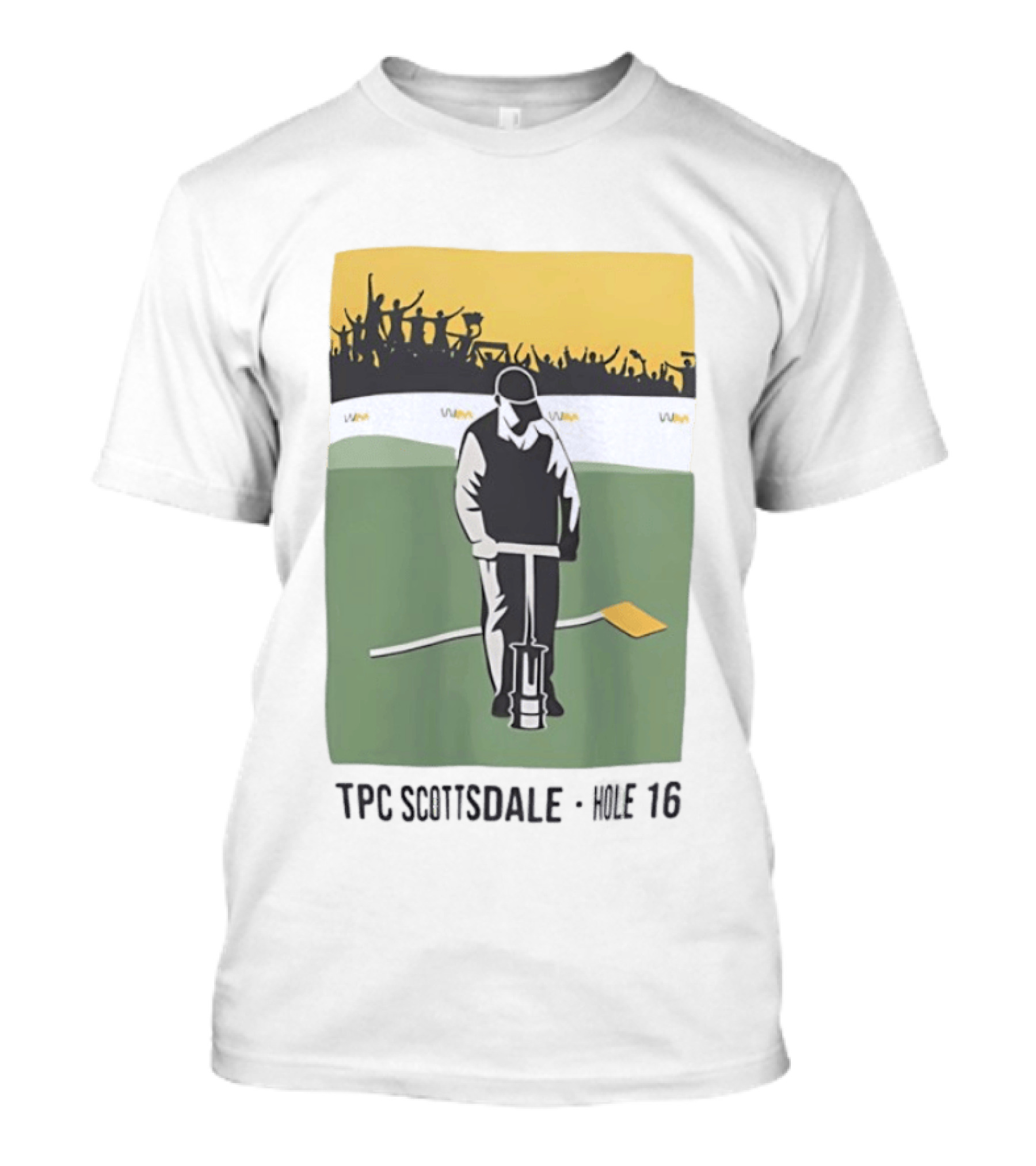 TPC Scottsdale Hole 16 Golfer Crowd Scene T-Shirt