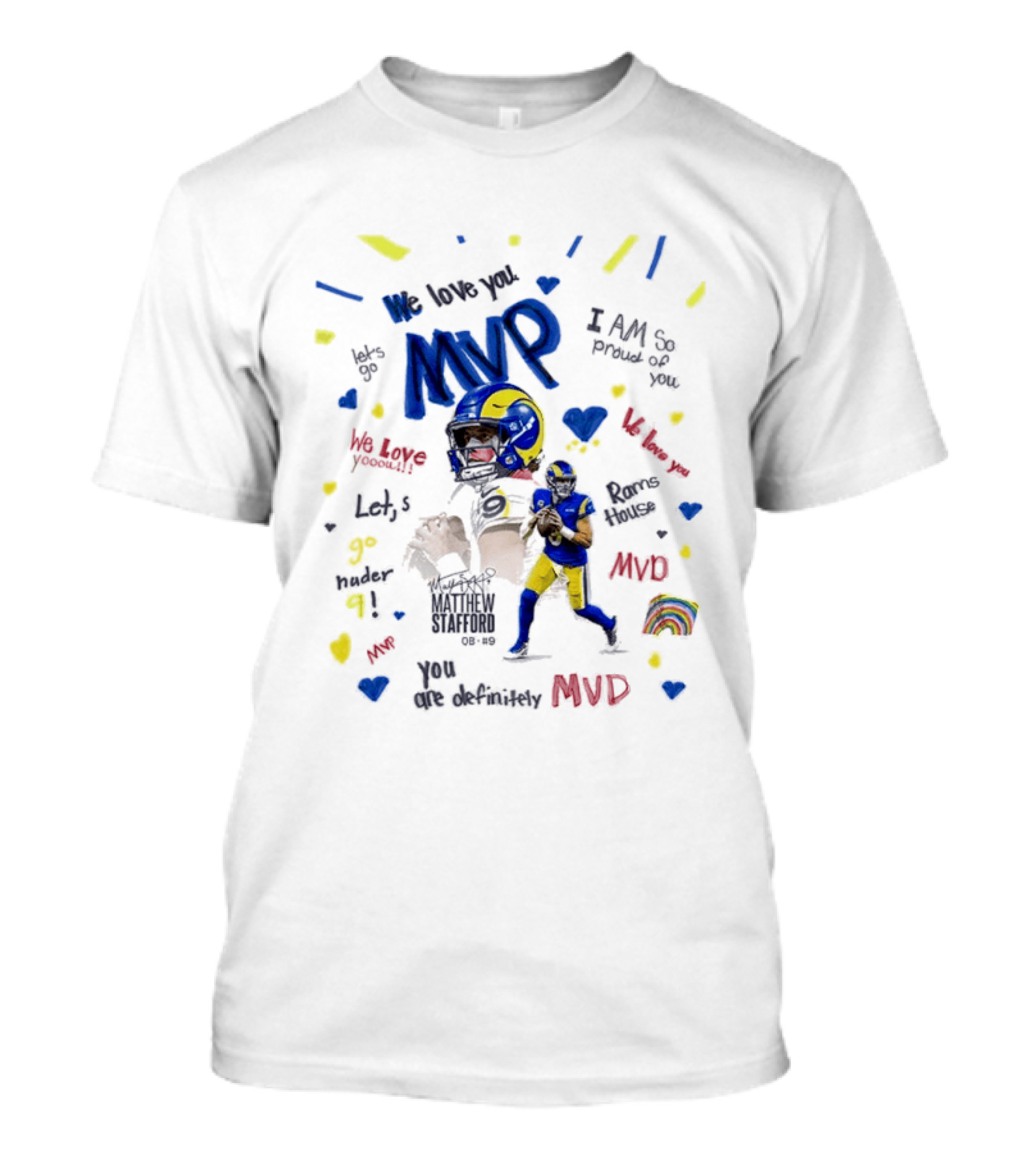 Matthew Stafford MVP Season 2025 I Am The MVP RAMS T-Shirt