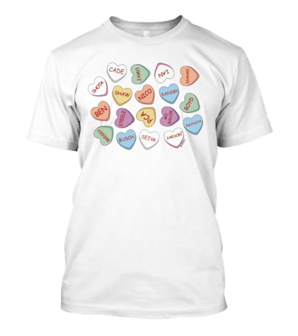 Sweethearts Cade Shota Shaw Jamo Nico Ben Bush Seiya Carson Edward Dansby Boyd Palencia Baller Barrera Steele T-Shirt