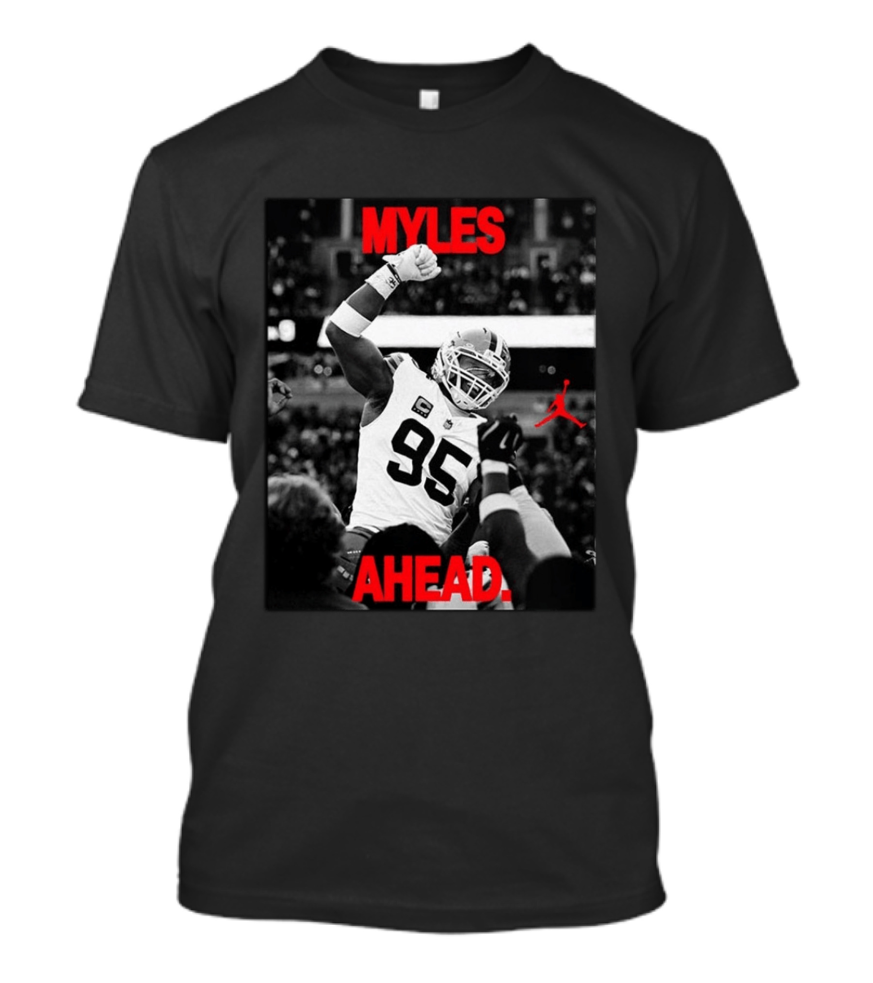 Myles Garrett Cleveland Browns 95 X Jordan Myles Ahead T-Shirt