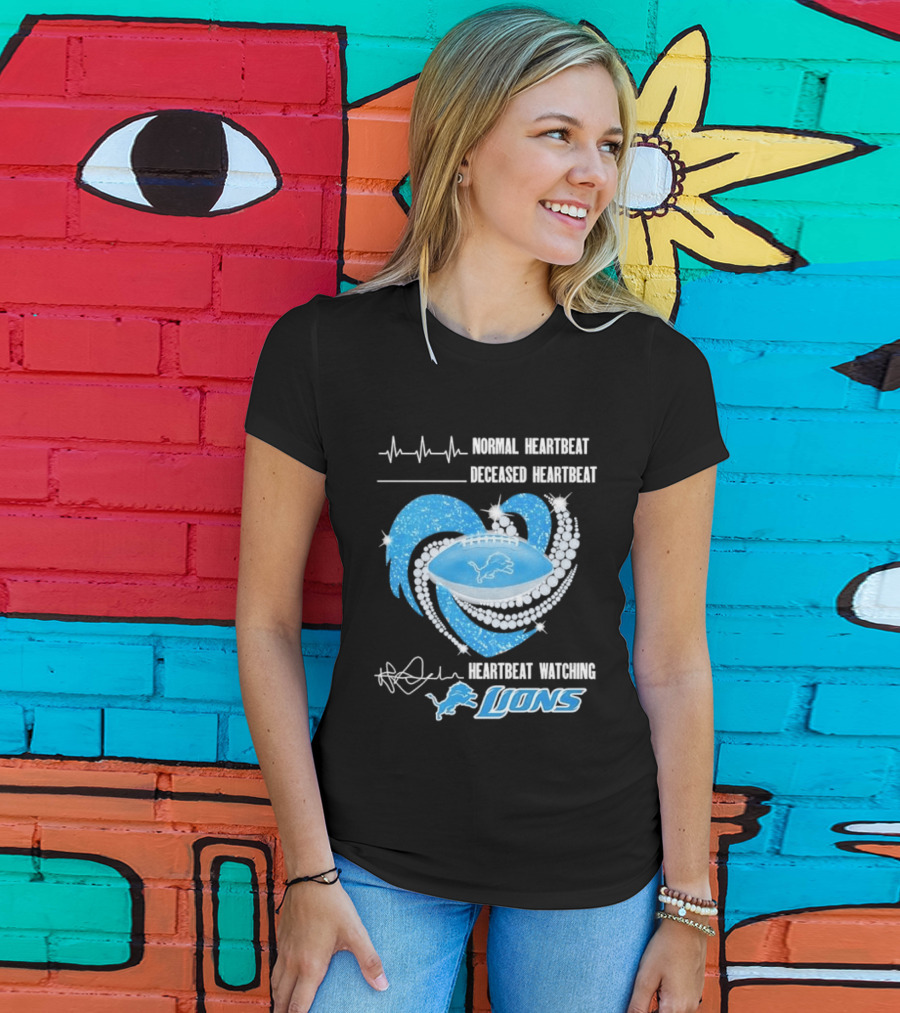Normal Heartbeat Deceased Heartbeat Heartbeat Ing Lions T-Shirt