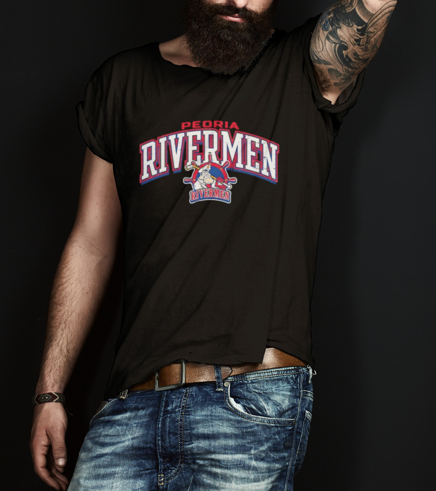 Peoria Rivermen Hockey Team Sports Merchandise Fan T-Shirt