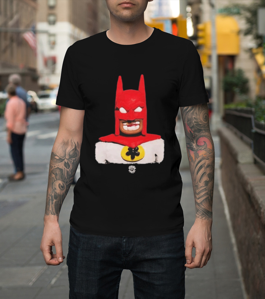 Spooky Vameee Batman Red White Figure T-Shirt