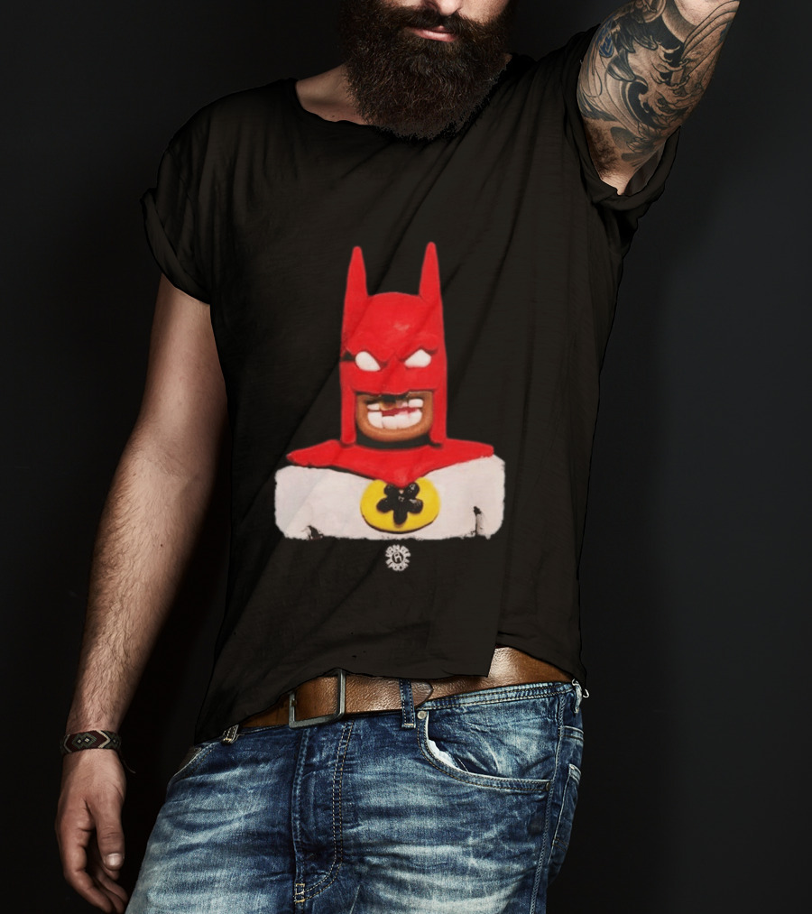 Spooky Vameee Batman Red White Figure T-Shirt