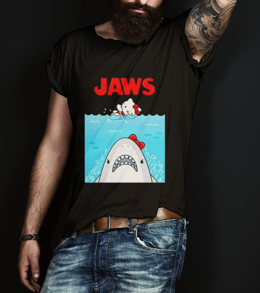 Hello Kitty Jaws Universal Studios Collaboration T-Shirt