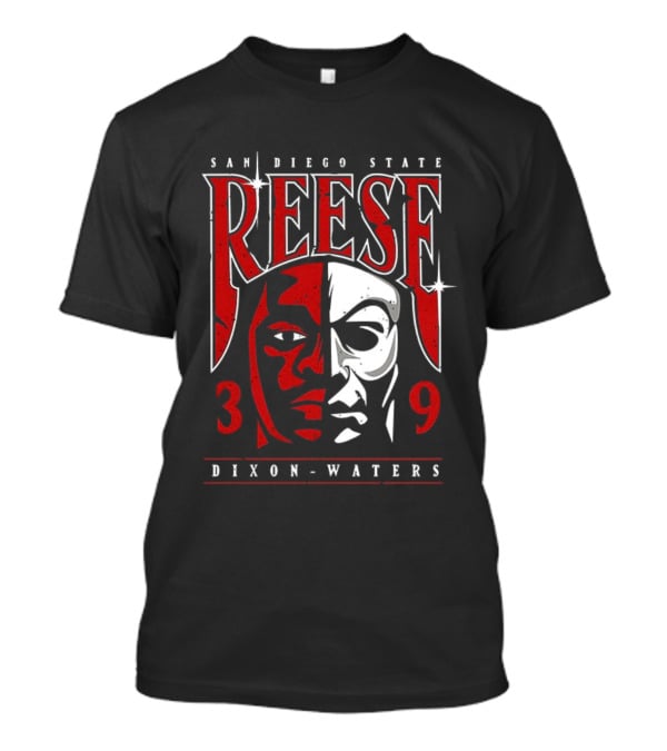San Diego State Reese Dixon Waters 39 Bicolor Face T-Shirt
