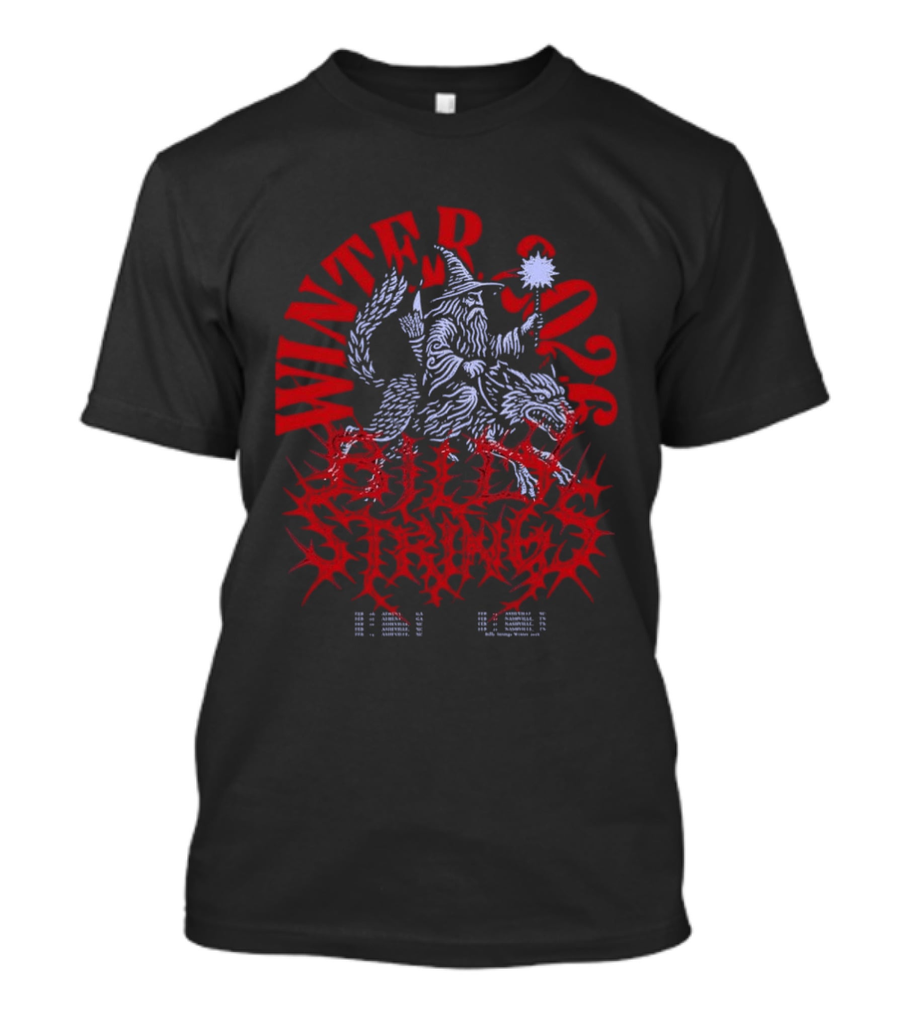 Billy Strings Winter 2026 Wizard Metal Tour T-Shirt