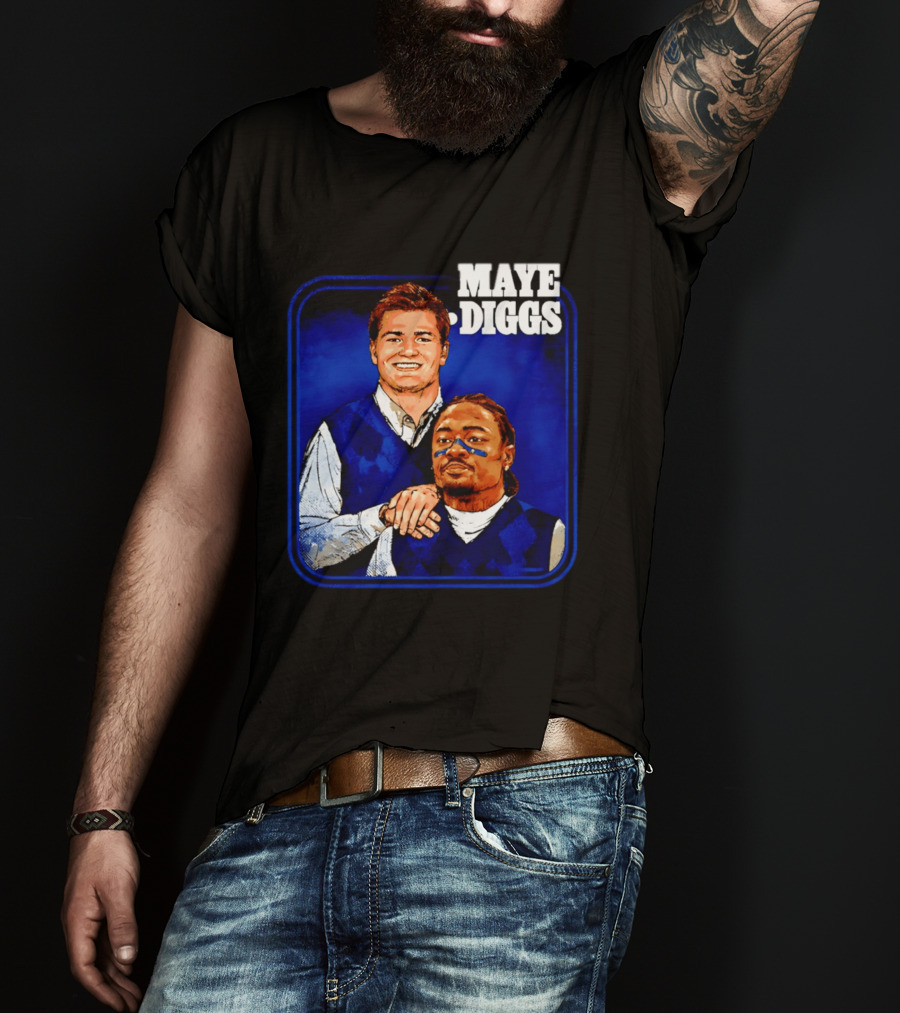 Drake Maye Stefon Diggs Step Brothers Comedy T-Shirt