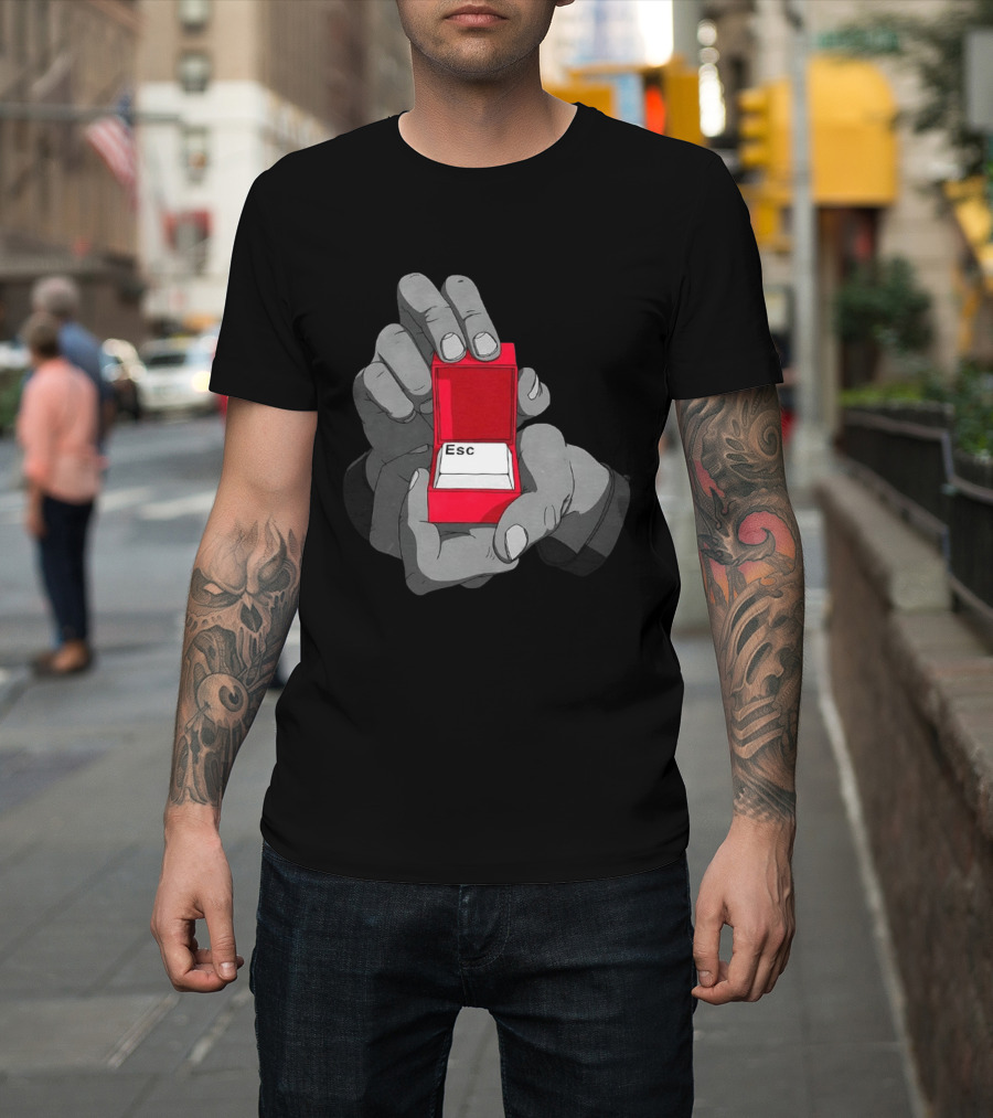 Red Box Proposal ESC Key Meme T-Shirt