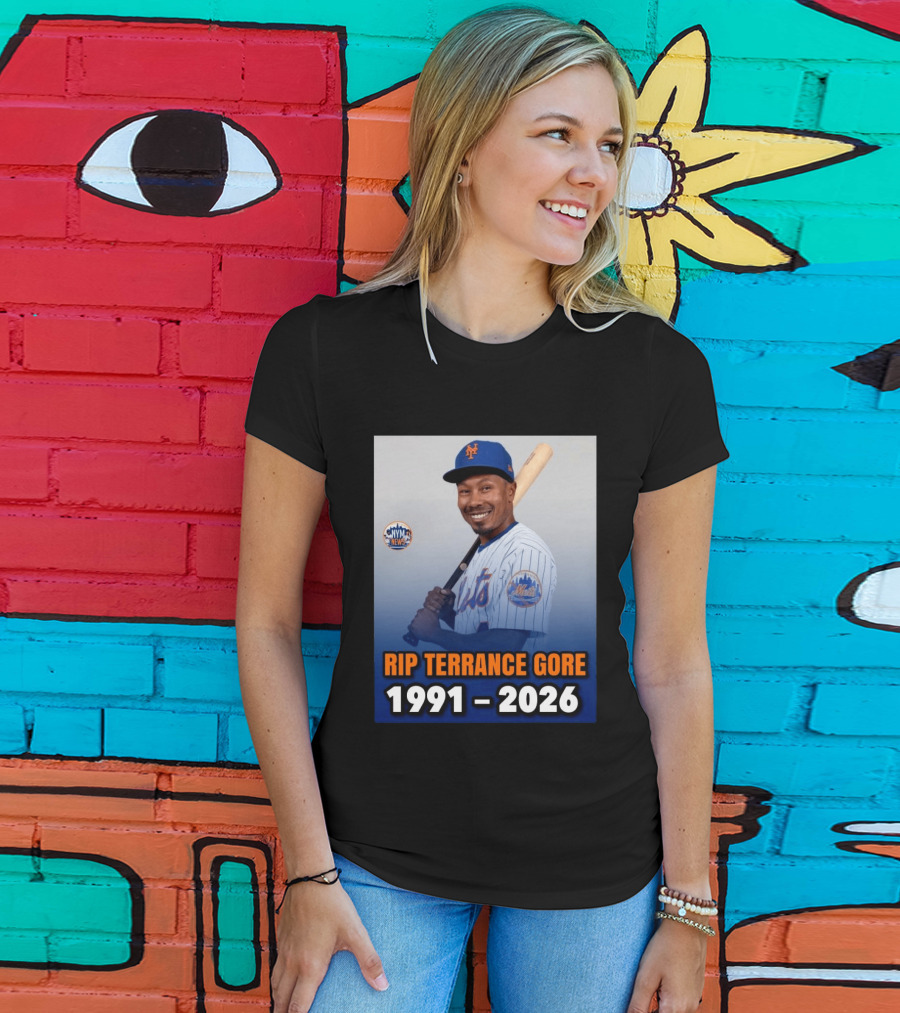 Rip Terrance Gore Mets Tribute 1991 2026 NYM News Baseball T-Shirt