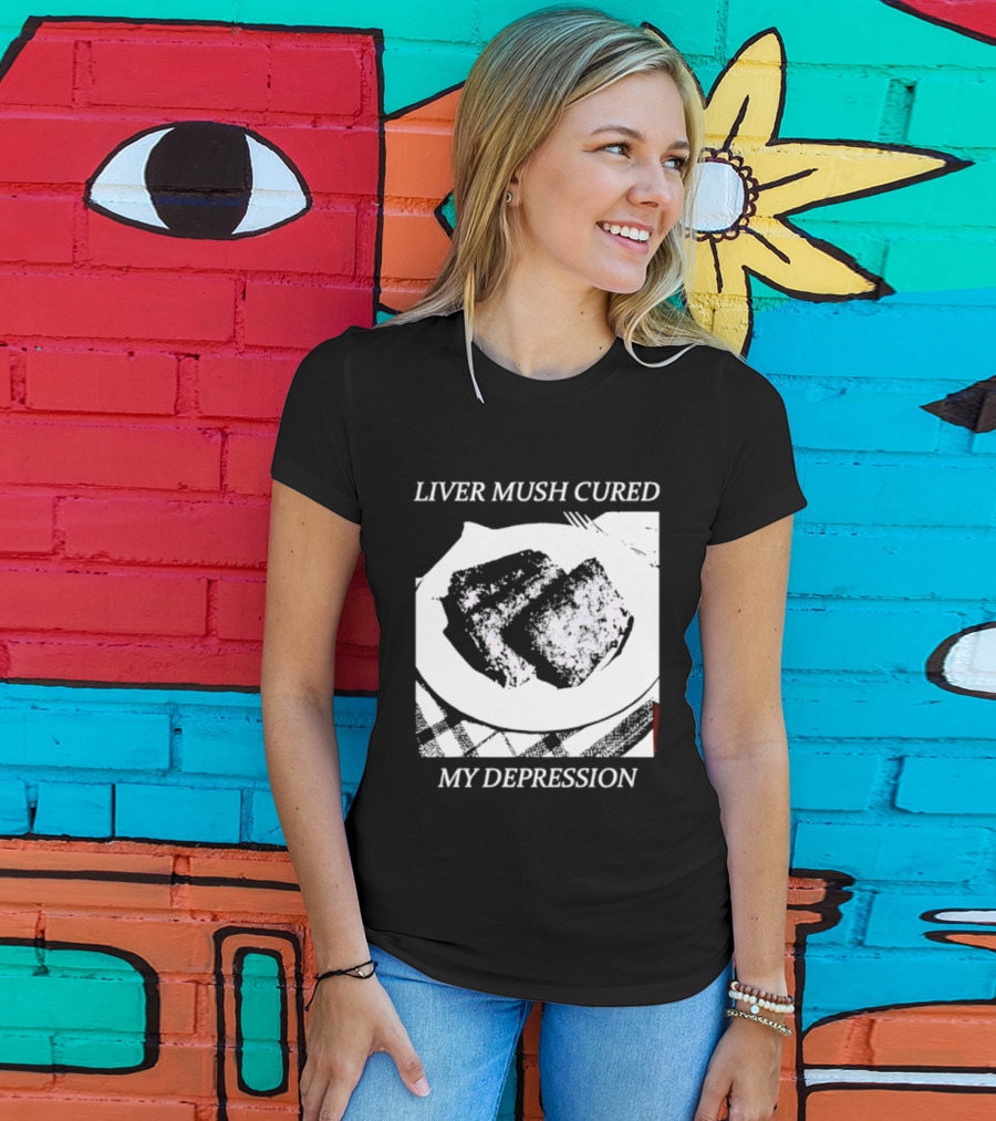 Liver Mush Cured My Depression By Graham Irvin Plate T-Shirt