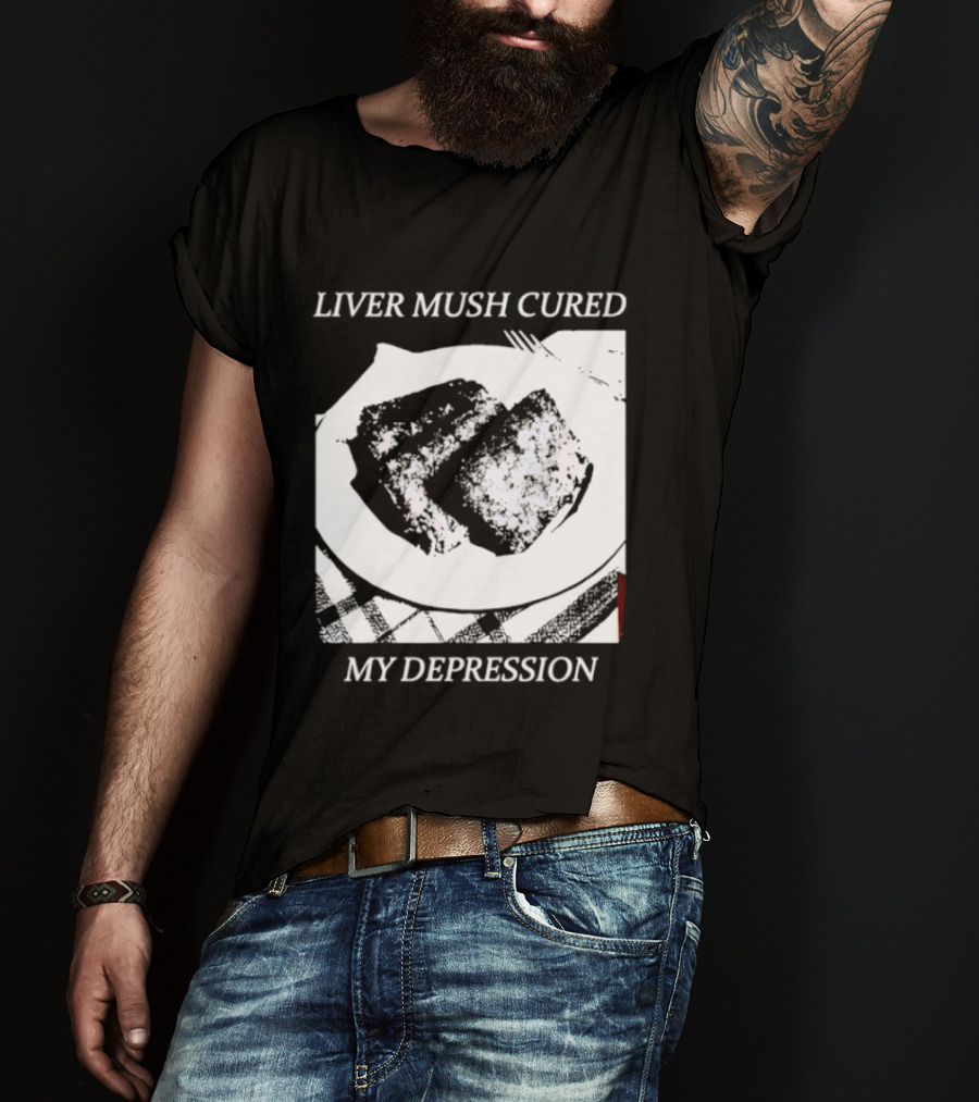 Liver Mush Cured My Depression By Graham Irvin Plate T-Shirt