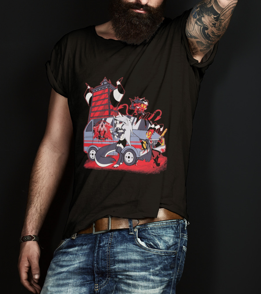 SpindleHorse IMP Van Characters Cartoon T-Shirt