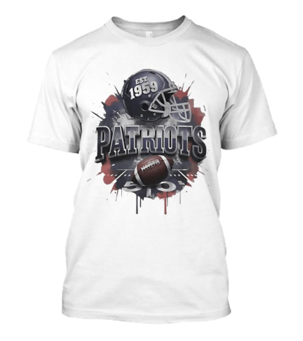 New England Patriots Est 1959 Football Helmet T-Shirt