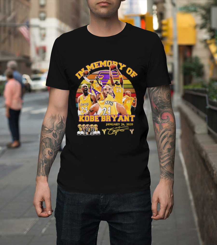 Kobe Bryant Los Angeles Lakers January 26 2020 Memorabilia T-Shirt