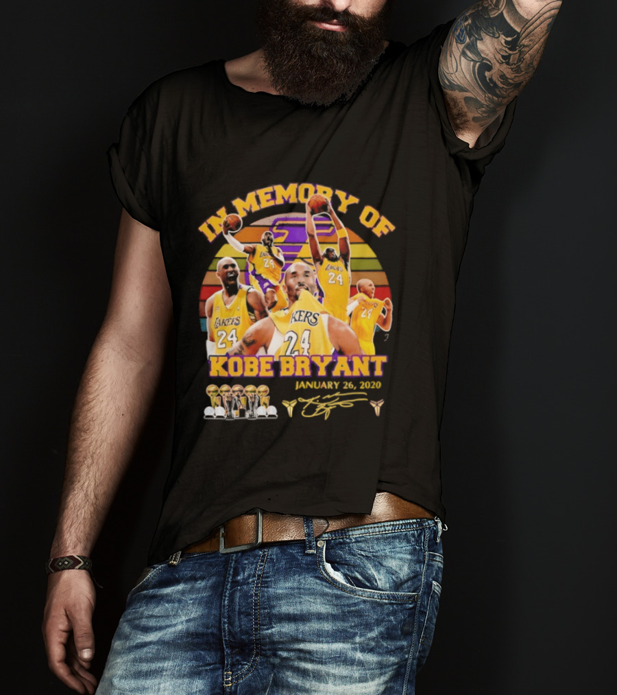Kobe Bryant Los Angeles Lakers January 26 2020 Memorabilia T-Shirt