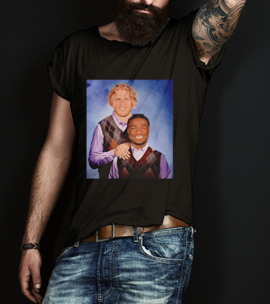 Cooper Kupp Jalen Milroe Step Brothers Comedy Parody Sweater Vest Collage T-Shirt
