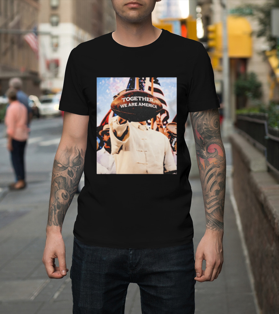 Together We Are America Bad Bunny Football T-Shirt