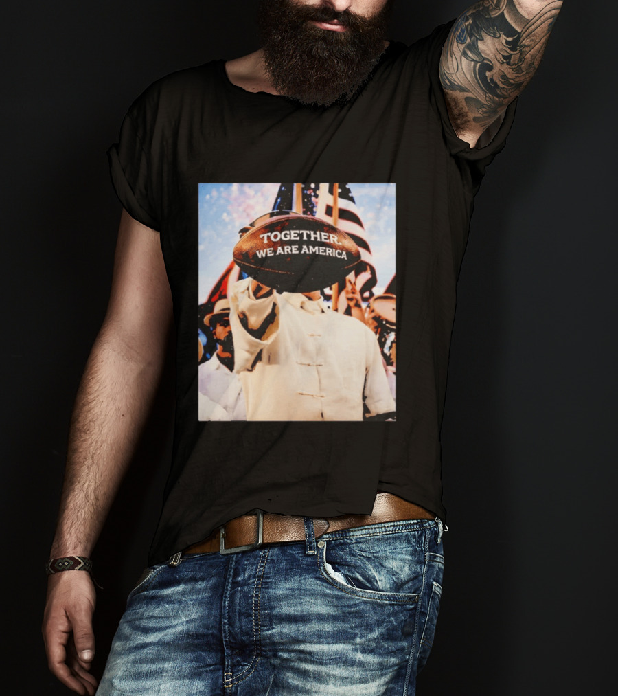 Together We Are America Bad Bunny Football T-Shirt
