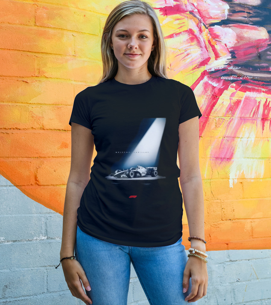 Welcome Cadillac F1 Team Formula 1 Racing Car Spotlight T-Shirt