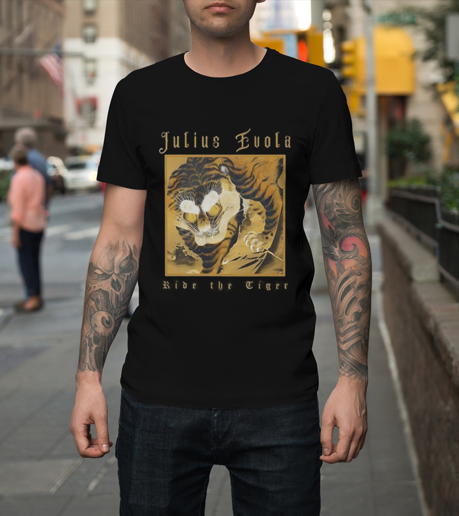 Julius Evola Ride The Tigers Fierce Golden Tiger T-Shirt