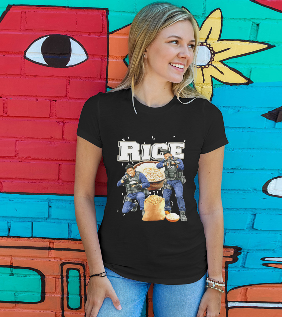 Rice Ice Police Tactical Humor T-Shirt