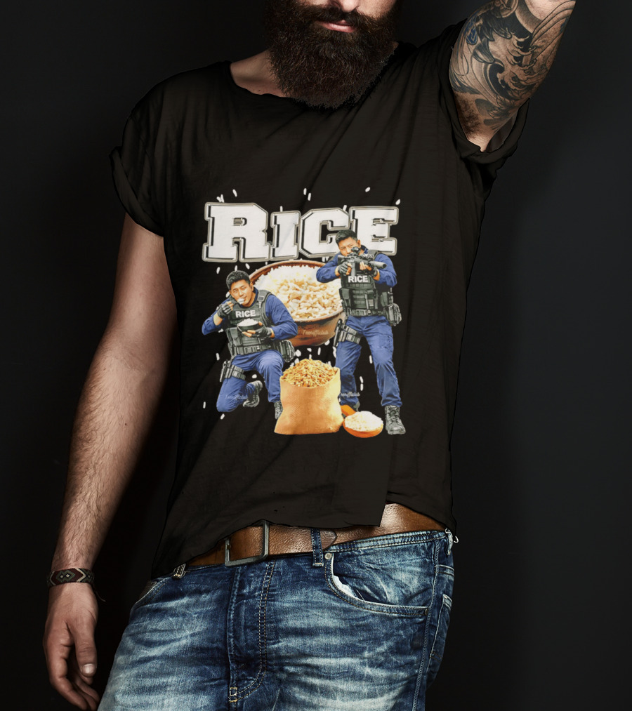 Rice Ice Police Tactical Humor T-Shirt