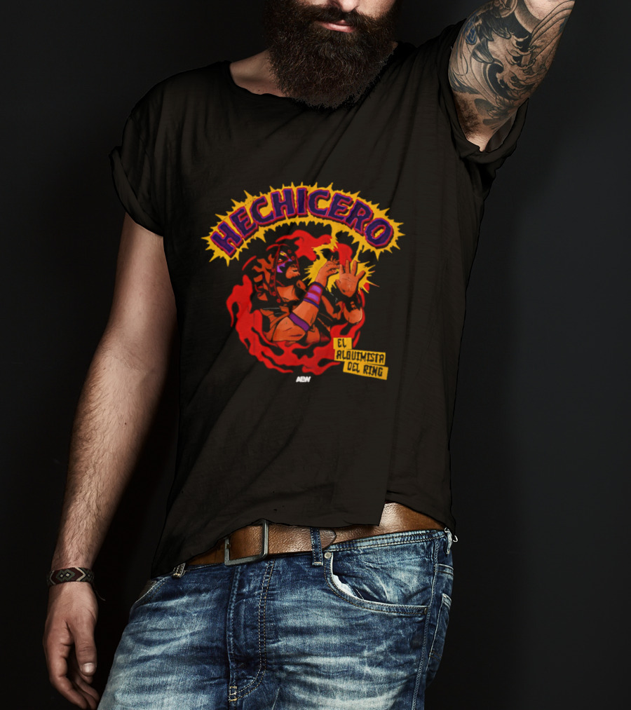 Hechicero Wizard El Alquimista Del Ring Luchador Magic Hands T-Shirt