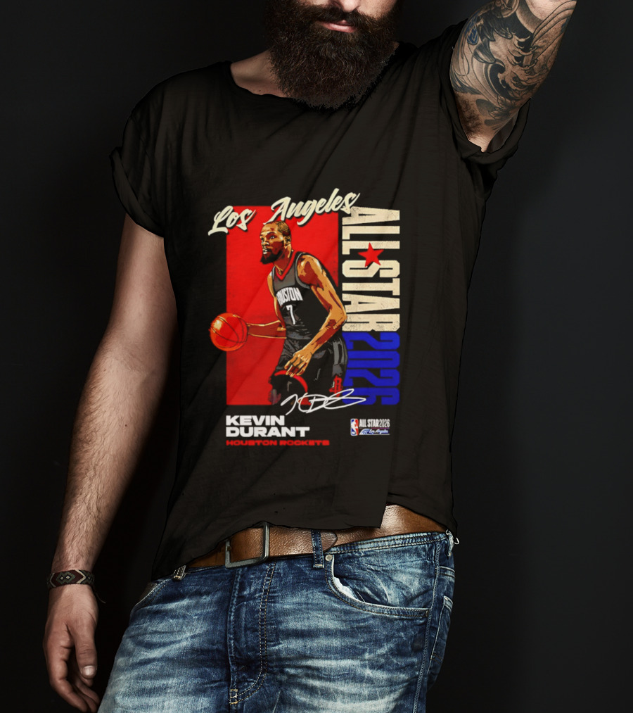 Los Angeles All Star 2026 Kevin Durant Houston Rockets T-Shirt
