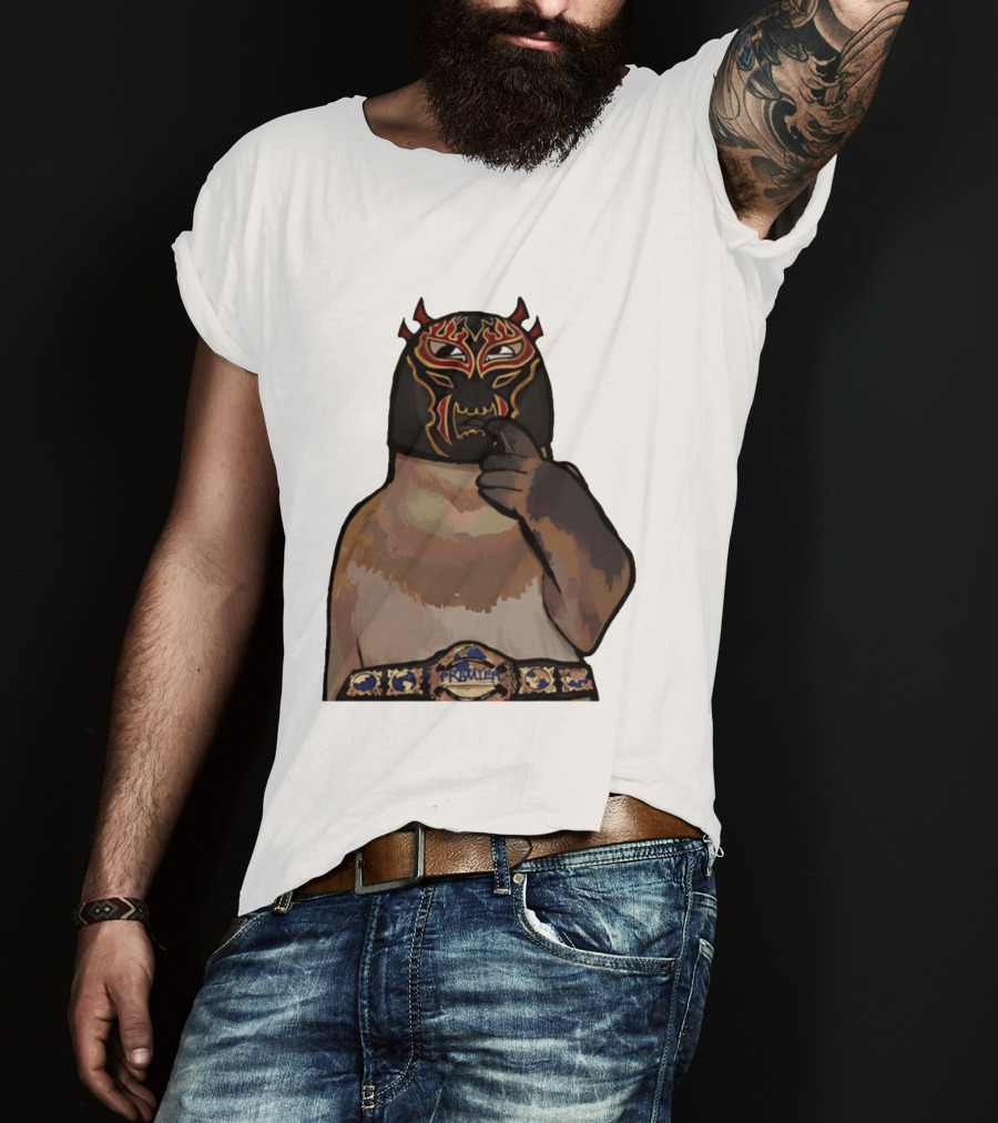 PrawTel Wrestling Champion Luchador Masked Monkey T-Shirt
