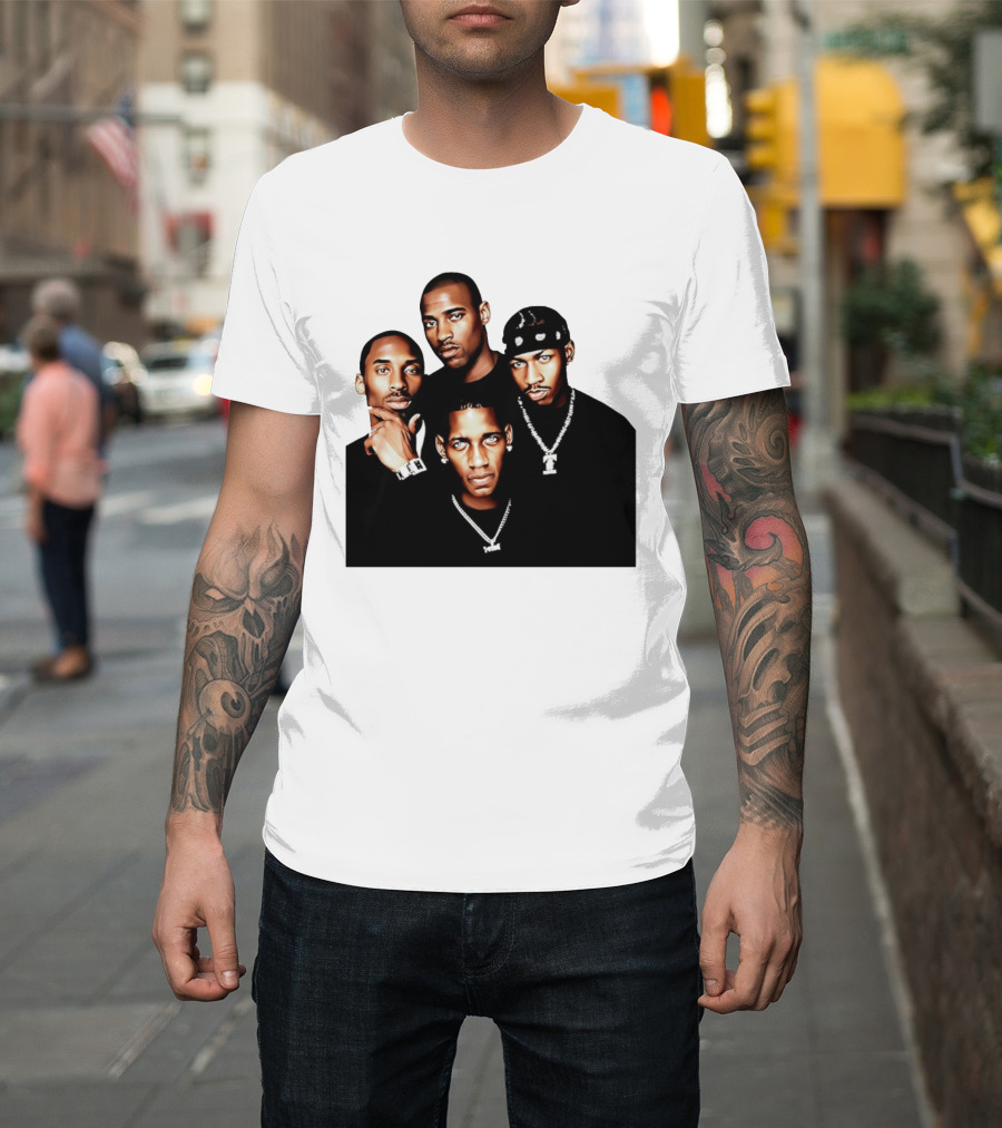 Kobe Iverson Mac Carter Basketball Legends Iconic Group T-Shirt