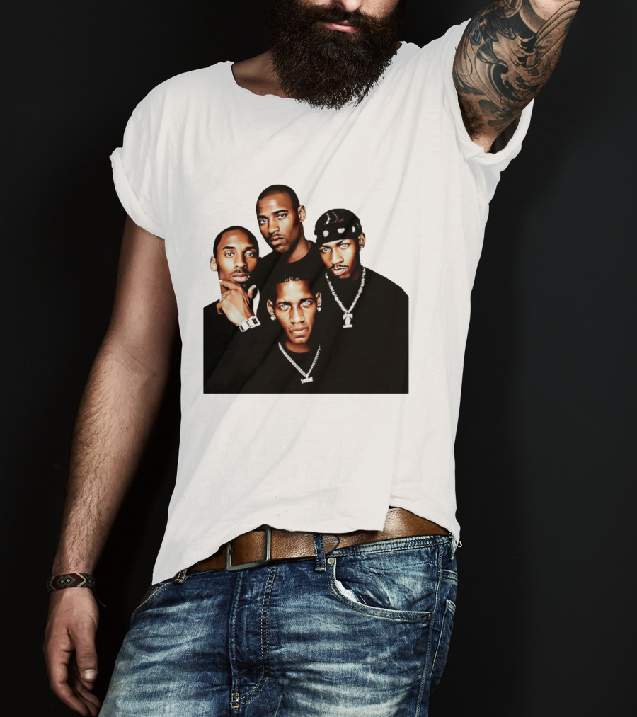 Kobe Iverson Mac Carter Basketball Legends Iconic Group T-Shirt