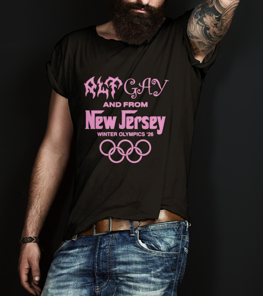 Alt Gay And From New Jersey Winter Olympics '26 T-Shirt