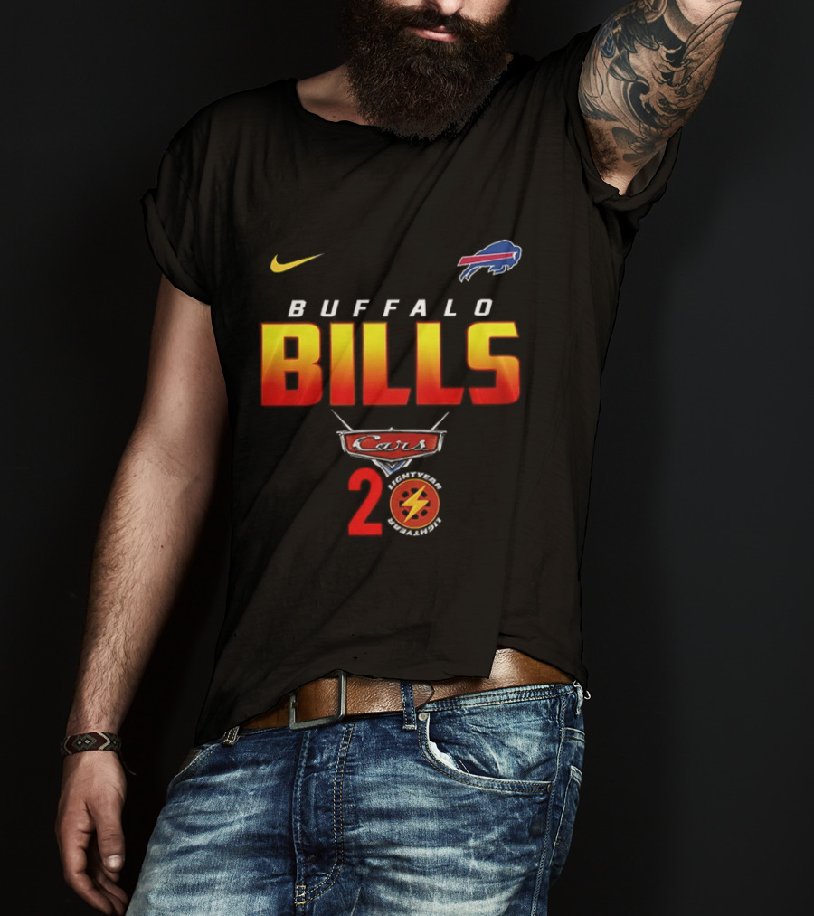 Buffalo Bills Nike Lightning Cars 20th Anniversary T-Shirt
