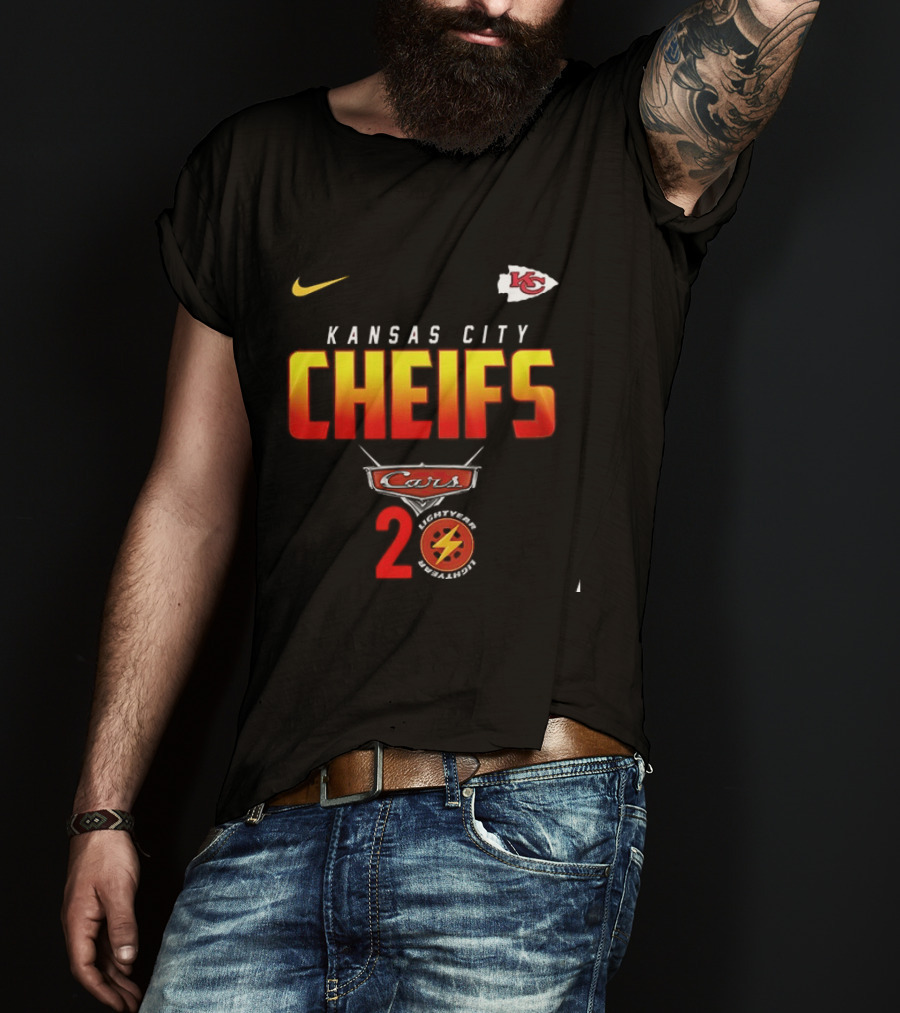 Kansas City Chiefs Cars 20th Anniversary Nike T-Shirt