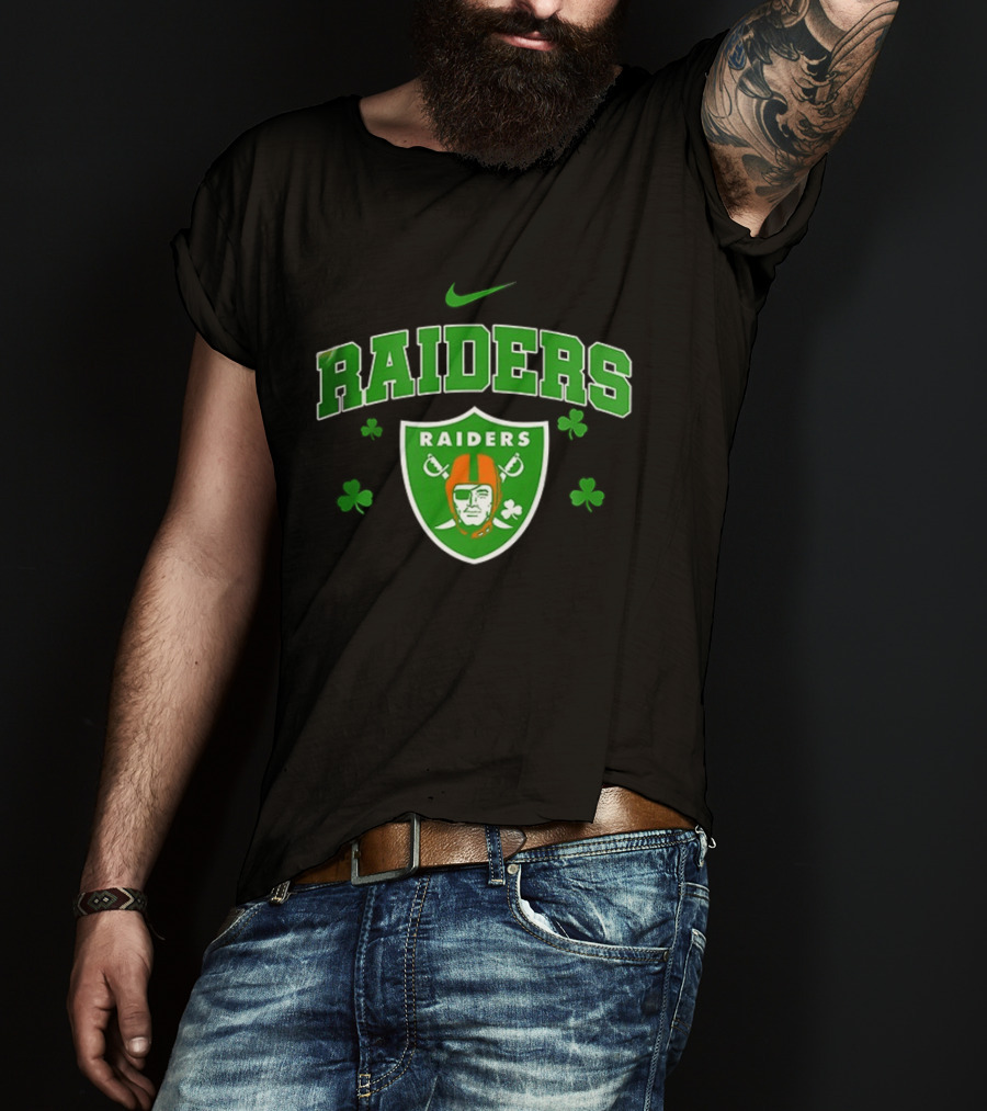 Las Vegas Raiders Irish Witch Soul Shamrock T-Shirt